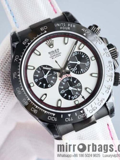 All black steel Daytona ultra-thin upgraded 12.3mm Daytona Velcro convenient strap style 7750 ultra-thin movement mechanical