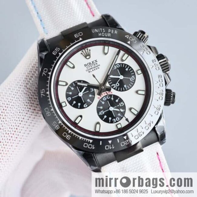 All black steel Daytona ultra-thin upgraded 12.3mm Daytona Velcro convenient strap style 7750 ultra-thin movement mechanical