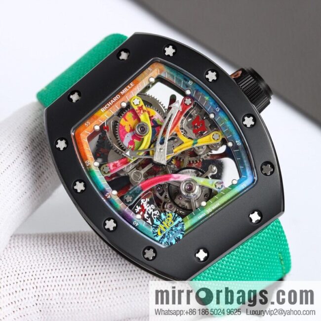RICHARD MILLE \"Artwork on the wrist\" RM 68-01 Tourbillon Cyril Kongo watch