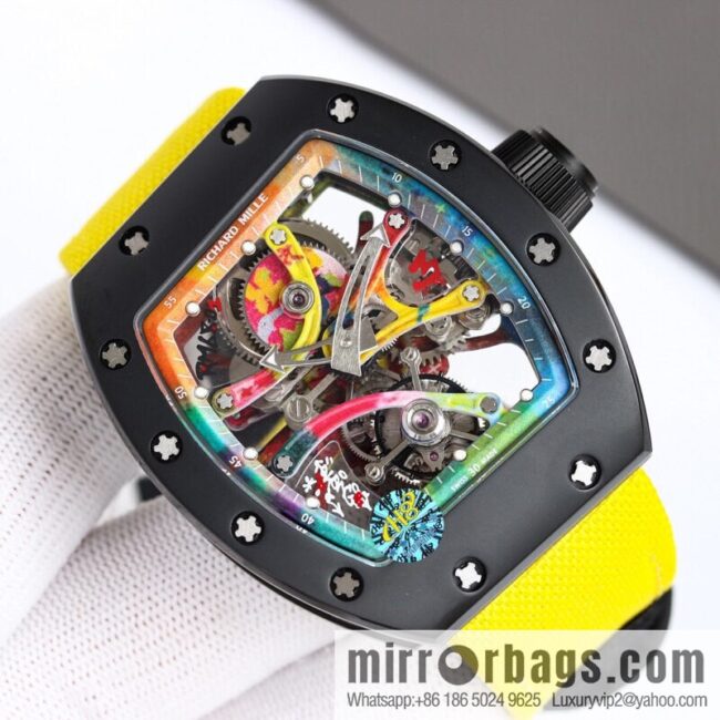 RICHARD MILLE \"Artwork on the wrist\" RM 68-01 Tourbillon Cyril Kongo watch