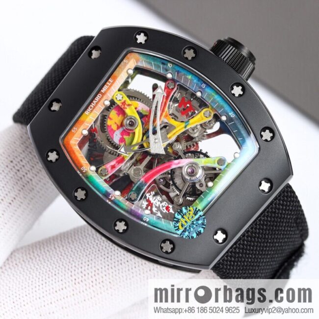 RICHARD MILLE \"Artwork on the wrist\" RM 68-01 Tourbillon Cyril Kongo watch