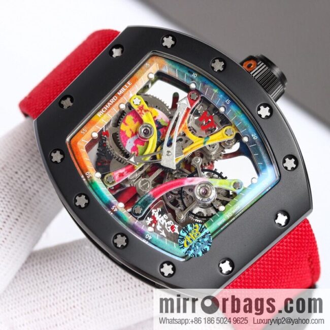 RICHARD MILLE \"Artwork on the wrist\" RM 68-01 Tourbillon Cyril Kongo watch