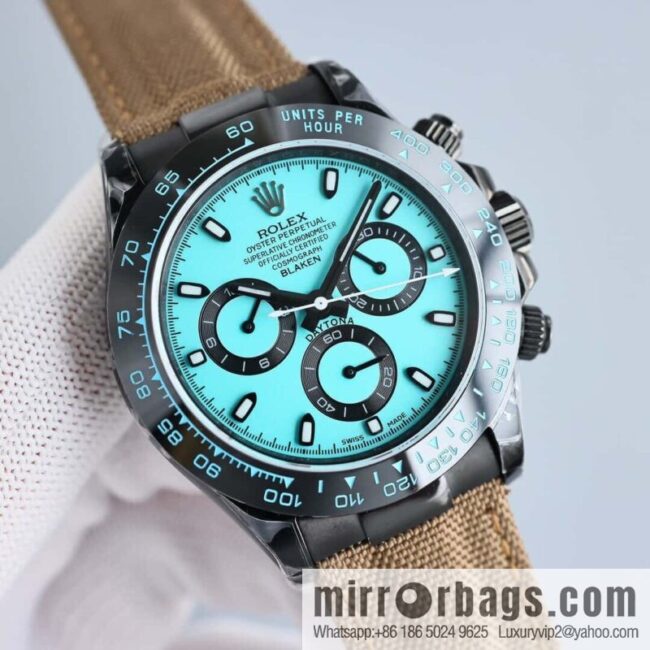 All-black steel Daytona ultra-thin upgraded 12.3mm Daytona Velcro convenient strap style 7750 ultra-thin movement mechanical watch