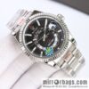 H8 new Yin Yang Rolex Sky-Dweller Skywalker longitudinal bezel with Rolex Ring Command triangular pit pattern