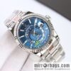 H8 new Yin Yang Rolex Sky-Dweller Skywalker longitudinal bezel with Rolex Ring Command triangular pit pattern