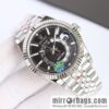 H8 new yin and yang Rolex Sky-Dweller Skywalker longitudinal bezel with Rolex Ring Command triangular pit pattern five-strand chain