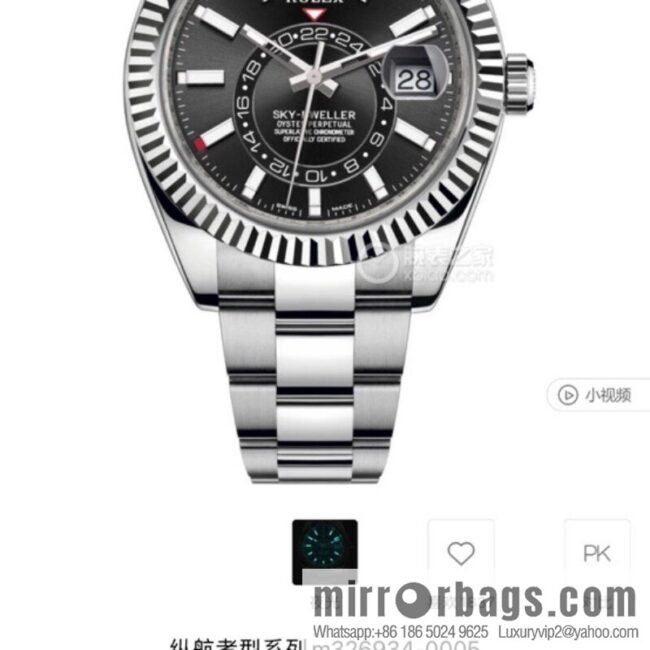 H8 Rolex Sky-Dweller Skywalker Rolex Ring Command Triangle Pit Pattern
