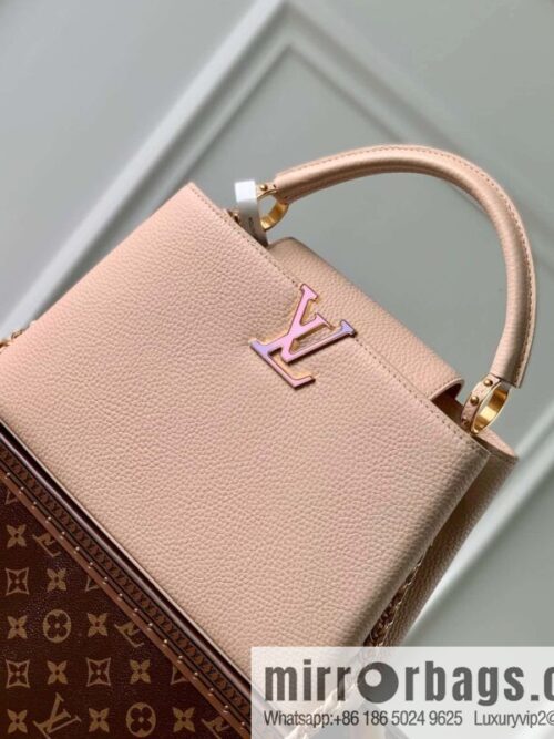 M23082 Pink White, Small M22055 CAPUCINES Small Handbag