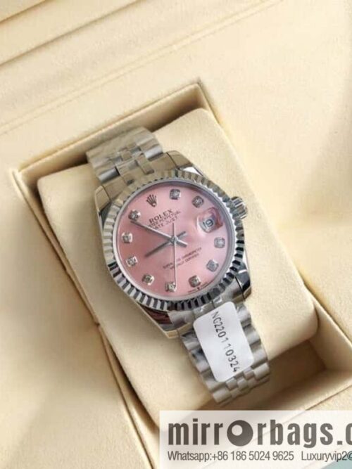 ROLEX-Rolex Diary Women\'s Natural Diamond Watch with Swiss ETA-2671 Movement