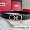 Hermes Hermes, rhombus figure 8 metal buckle top layer cowhide sheep texture 3.5cm
