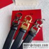 Hermes Hermes, rhombus figure 8 metal buckle top layer cowhide sheep texture 3.5cm