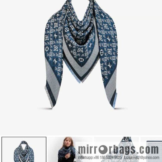 LV Louis Vuitton 60% silk 40% wool scarf shawl mp2821 mp2823