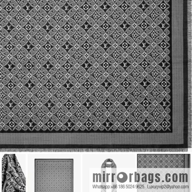 LV Louis Vuitton 60% silk 40% wool scarf shawl mp2821 mp2823
