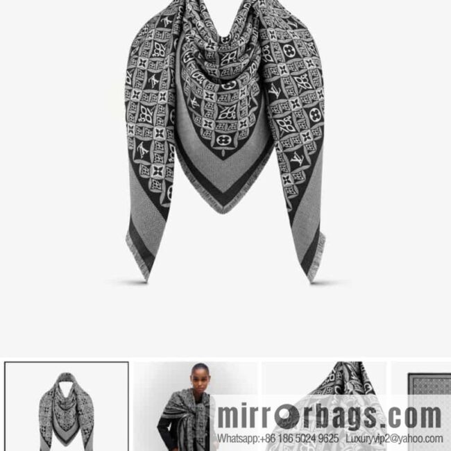 LV Louis Vuitton 60% silk 40% wool scarf shawl mp2821 mp2823