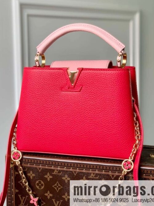 [Exclusive real shot M20845 rose/small] Capucines BB handbag