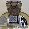 Dior D-Oblique pattern large shawl scarf 12DOB140I142_C540
