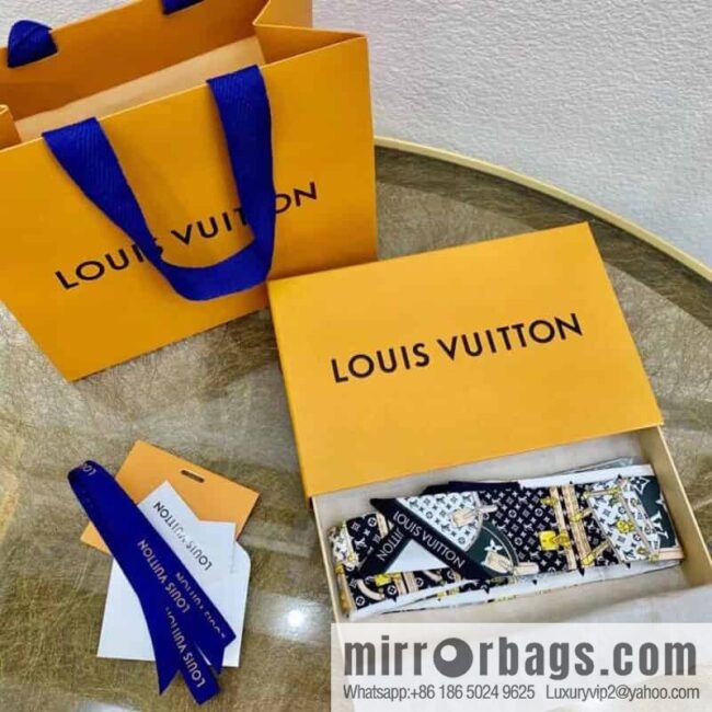LV Louis Vuitton Monogram silk headband m76442