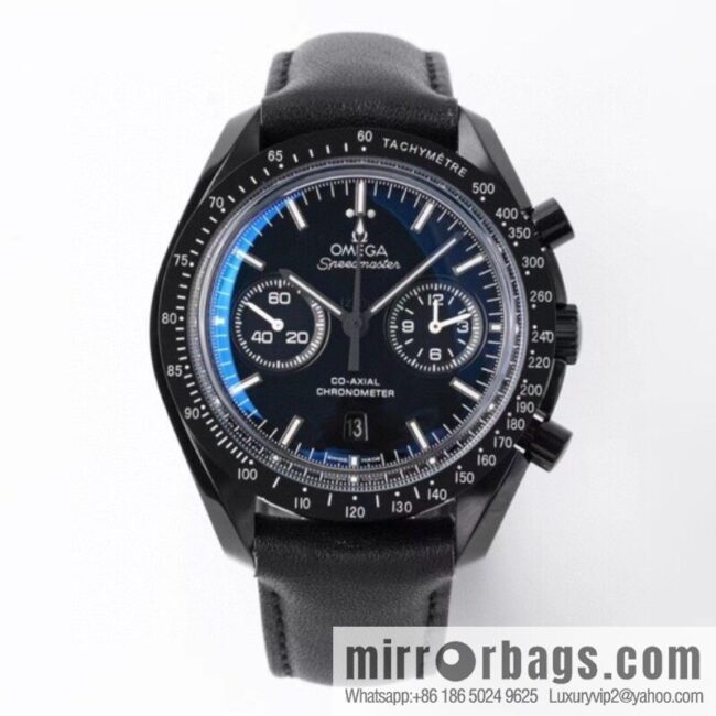 OMEGA Omega, Speedmaster series Dark Side of the Moon 🎮 OB2 running seconds chronograph mechanical men\'s watch, equipped with stable original 9300 automatic movement
