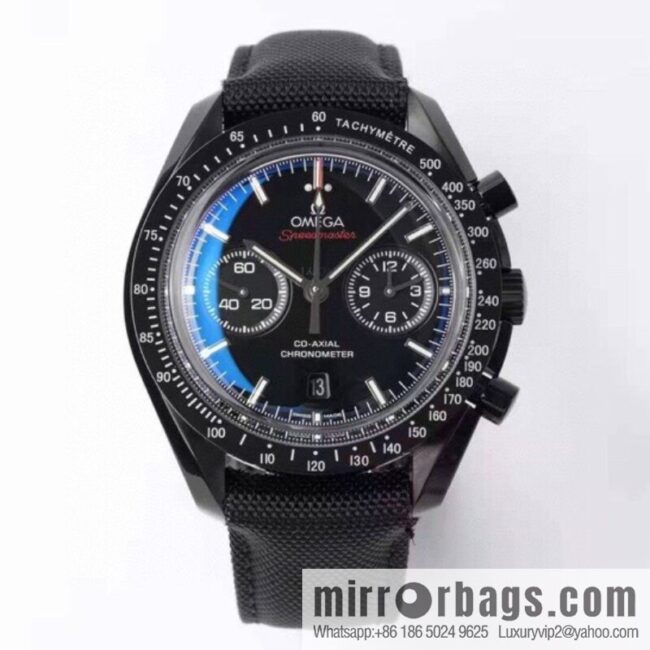 OMEGA Omega, Speedmaster series Dark Side of the Moon 🎮 OB2 running seconds chronograph mechanical men\'s watch, equipped with stable original 9300 automatic movement