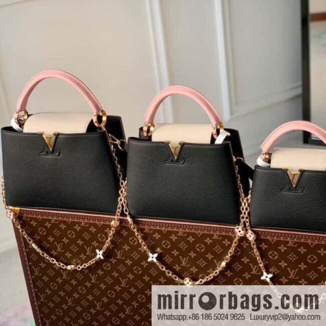 M22375 black mini Capucines mini handbag