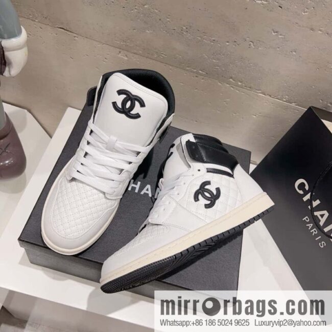 🐰🐰(Top version) 2023 autumn new Chanel AJ joint Internet celebrity Wang fried model [joint high-top casual shoes] Chanel and Nike only one joint cooperation model