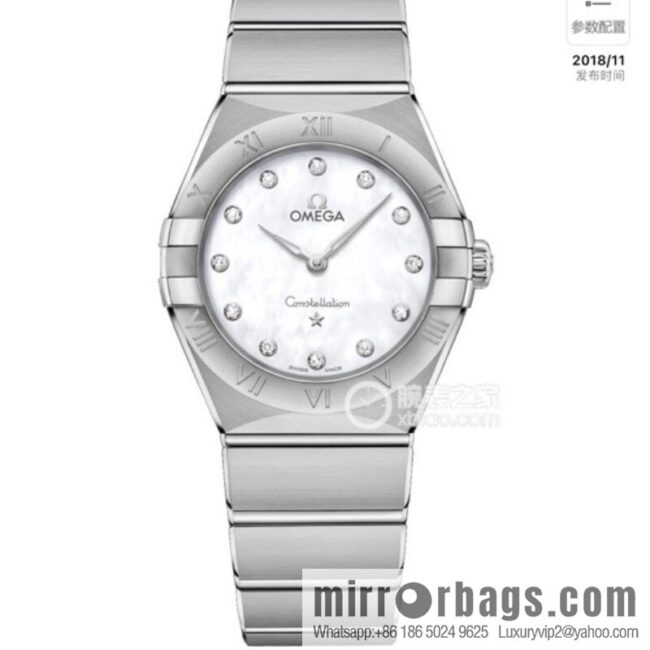 TW Factory Omega Women\'s Constellation Series 27mm Quartz Watch