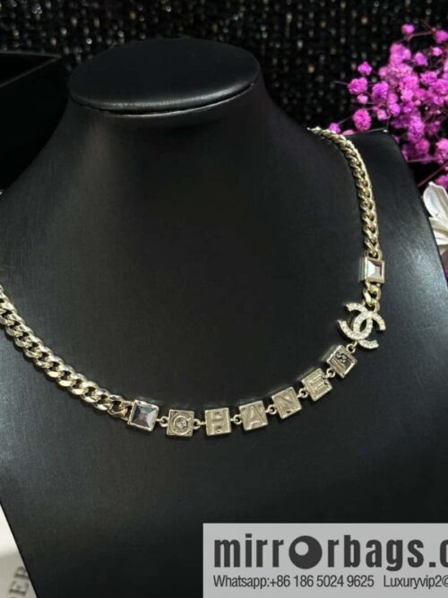 IMG_4423-800x8003qlf51evnjo124468_20250702181737.jpg ☀️New ☑️ Chanel Double C Square Diamond Letter Necklace ☀️