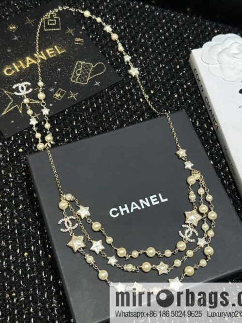 IMG_4554-800x800ro42p1md35c124311_20250702181224.jpg ☀️New ☑️ Chanel double C three-layer five-pointed star ⭐ star belt belt chain ☀️
