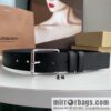 BURBERRY Cowhide Pressed Checkered Men\'s Pin Buckle Belt