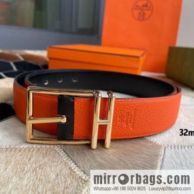 Hermes Nathan 32 PVD Double Sided Belt Belt