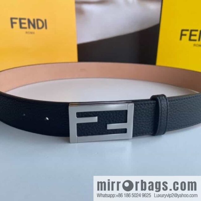 Fendi, Italian craft 3.5cmFF belt