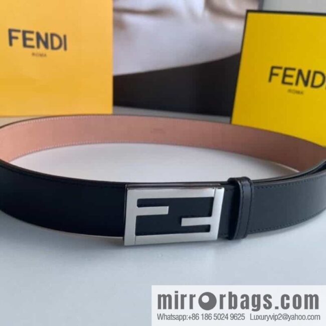 Fendi, Italian craft 3.5cmFF belt