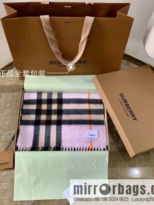 Burberry Classic Plaid 100% Cashmere Scarf