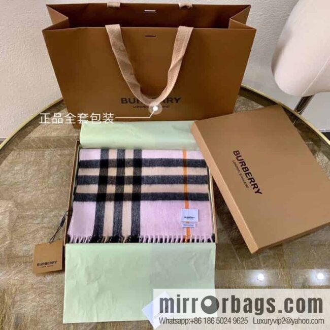 Burberry Classic Plaid 100% Cashmere Scarf