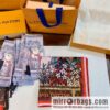 LV Louis Vuitton City Mouse and Country Mouse 100% Silk Scarf M76124