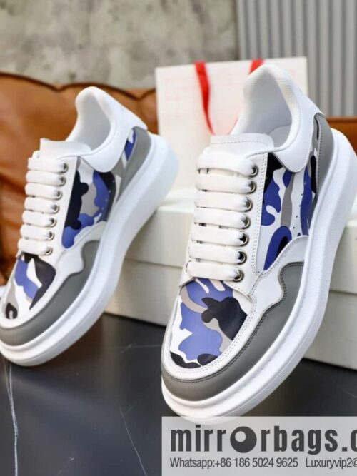 🐰🐰Alexander mcqueen/McQueen, couple 👫 classic star explosion versatile white shoes, original outsole