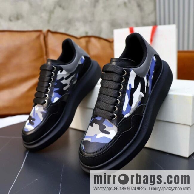 🐰🐰Alexander mcqueen/McQueen, couple 👫 classic star explosion versatile white shoes, original outsole