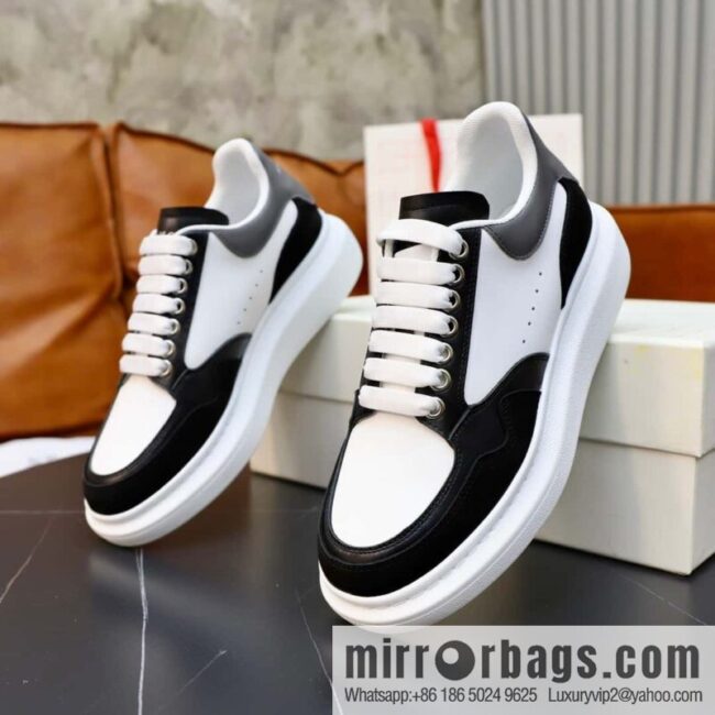 🐰🐰Alexander mcqueen/McQueen, couple 👫 classic star explosion versatile white shoes, original outsole