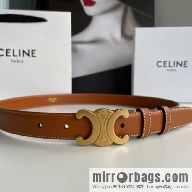 IMG_5432-800x800kznu5e4mtyk101785_20250702045250.jpg CELINE Arc de Triomphe logo gold buckle trendy belt 2.5cm