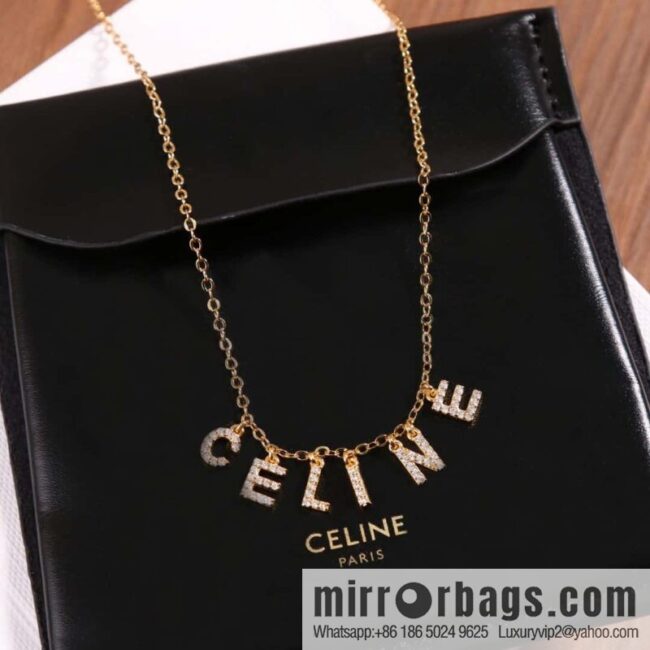 IMG_5523-800x800blxdaqbzmpw144885_20250705045207.jpg ❗️New ❗️ ☀️ New ☑️ Celine tassel full diamond letter necklace ☀️