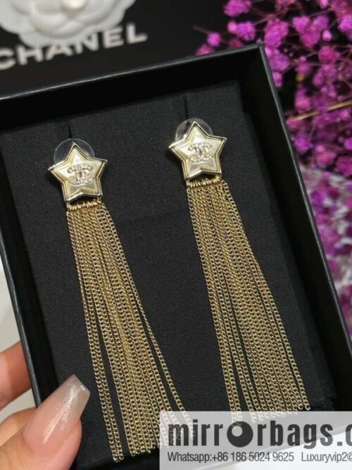 IMG_5607-800x8004fcxufheyfs120459_20250702150825.jpg ☀️Original ☀️ new ☑️ Chanel pentagram ⭐ star fringed earrings ☀️