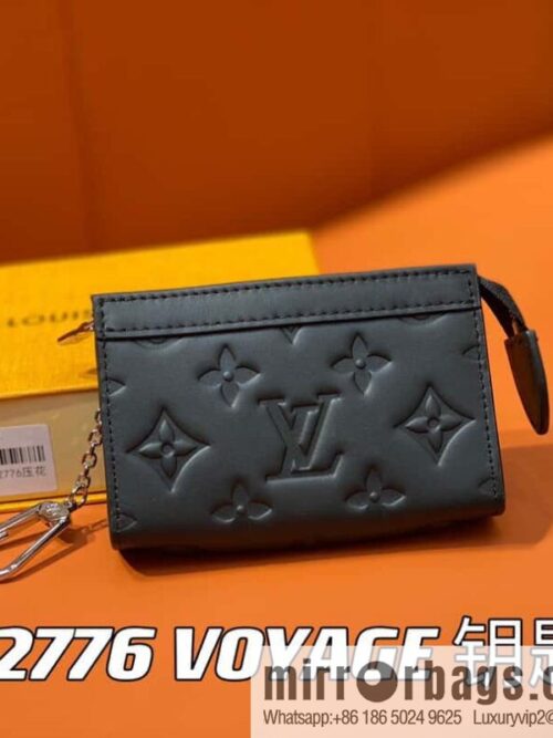 [Premium‑quality] M82776 black full leather, key bag wallet series, new VOYAGE key bag in autumn and winter