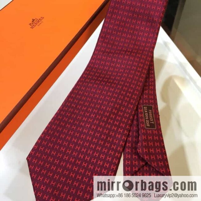 Hermes 100% Top Twill Silk Bright H-Tie