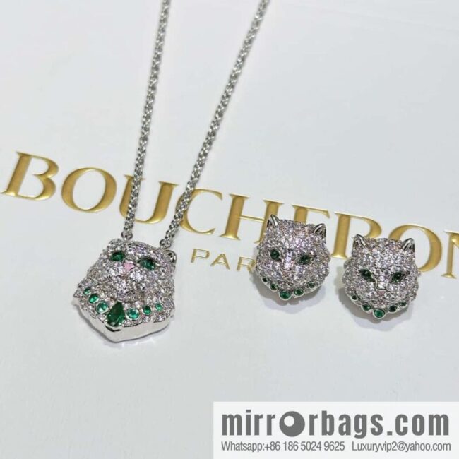 IMG_59500-800x8003rml1ogvdxe120119_20250702145909.jpg ☀New BOUCHERON/Boucheron Full Diamond Chinchilla Necklace, Earrings ☀