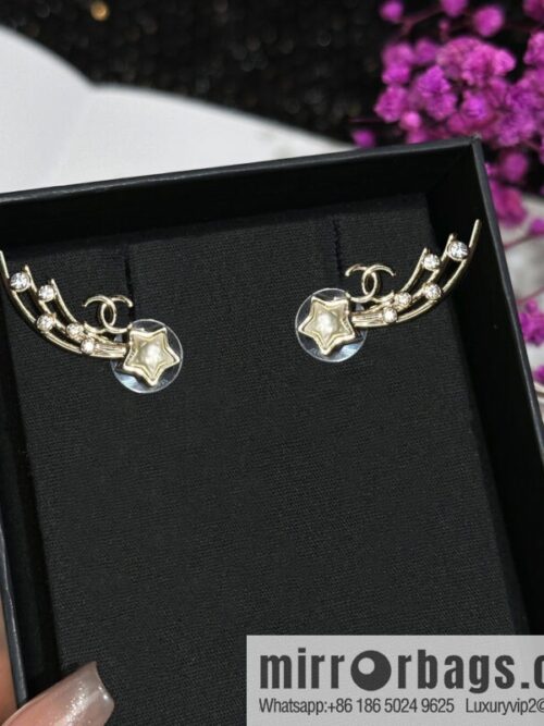 IMG_60150-800x800dfdq4nyeyyv120005_20250702145552.jpg ☀️New ☑️ Chanel double C pentagram ⭐ star stud earrings ☀️