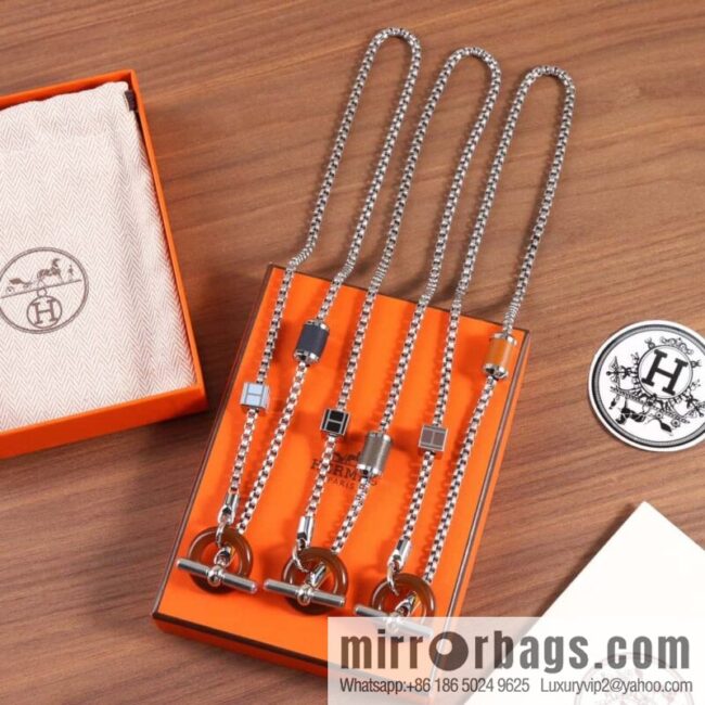 Hermès necklace, bracelet HERMES meli-melo horn ring necklace