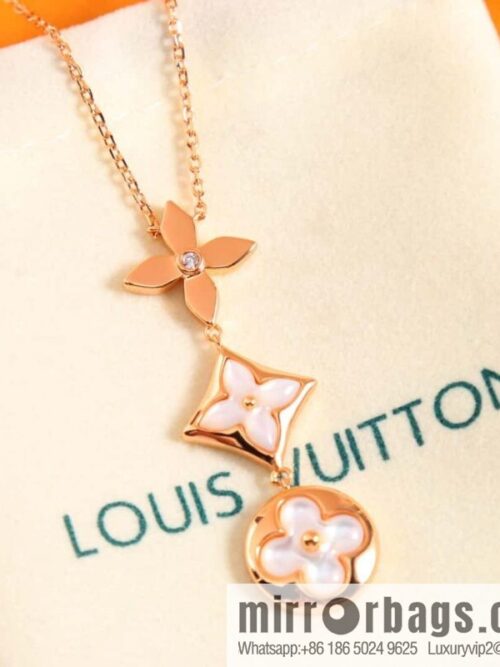 IMG_6203-800x8001cz2qmtfz2e144347_20250705043705.jpg New Q94262 Louis Vuitton LV COLOR BLOSSOM Rhombus Shell Necklace