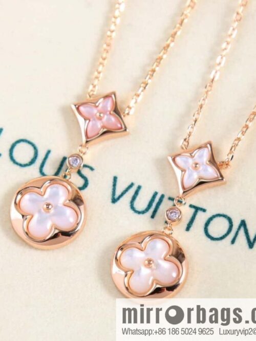 IMG_6206-800x800csmdyqjyrx3144336_20250705043645.jpg ❗️New ❗️ Q94355 ☀ Louis Vuitton LV COLOR BLOSSOM rhombus shell necklace