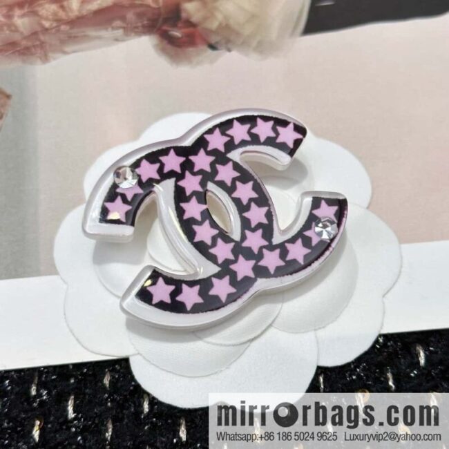 ☀️New ☑️ Chanel Double C Pentagram ⭐ Star Brooch ☀️