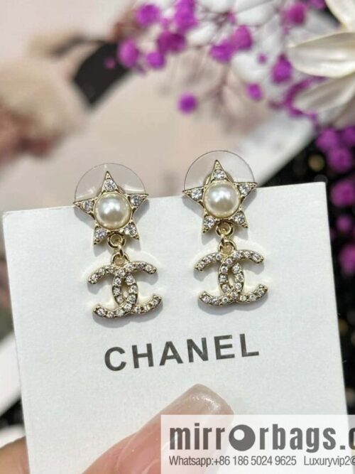 IMG_6317-800x8001yc1h5m0uzo119733_20250702144743.jpg ☀️New ☑️ Chanel c2 double C pentagram ⭐ star stud earrings ☀️